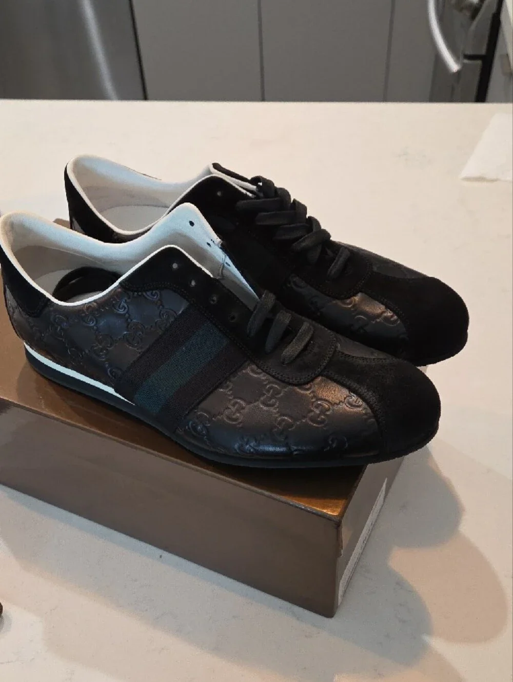 Gucci Guccissima GG Sneakers (Style 381669)